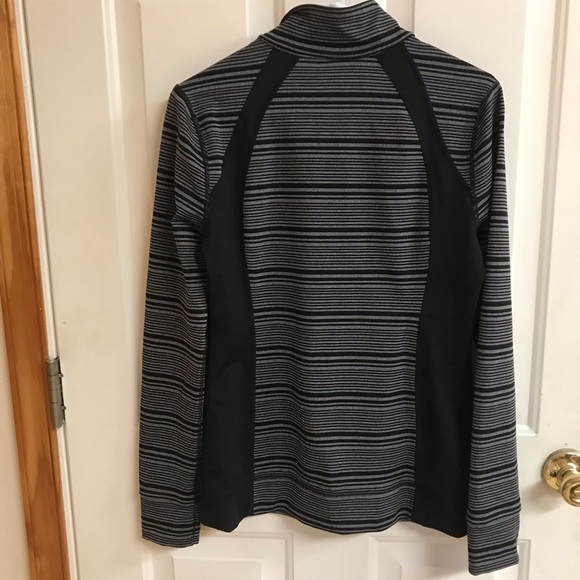 Ideology Black & Gray stripe Athletic Jacket Sz S - Picture 3 of 3